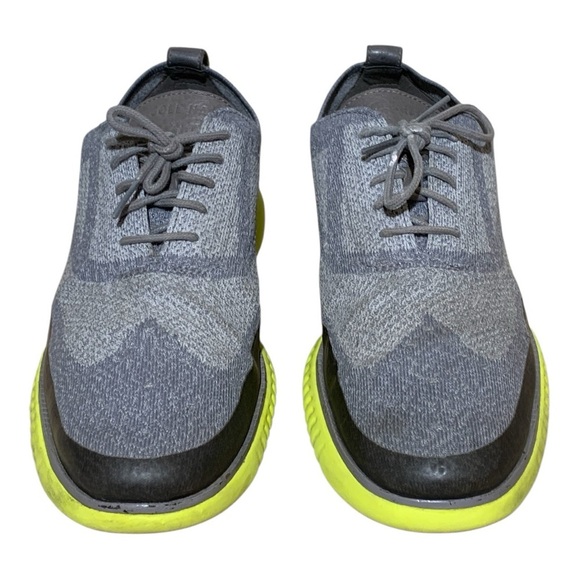 Cole Haan 2 Zerogrand Stitchlite Water Resistant Wingtip Ironstone Neon Sz 11 - Picture 4 of 8